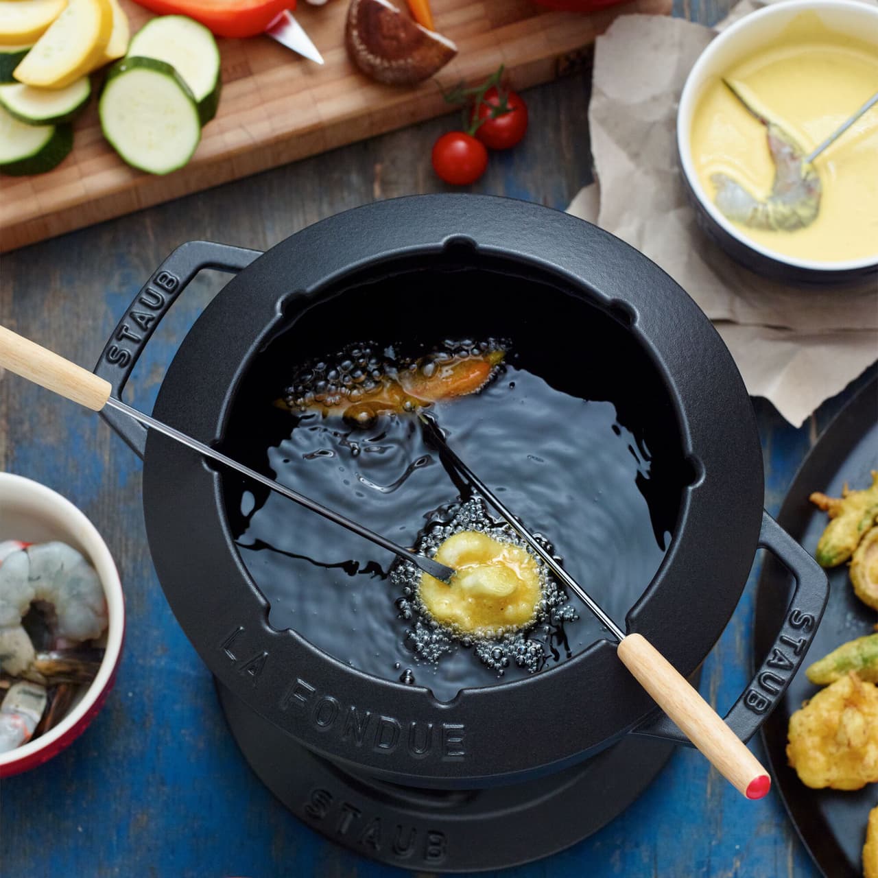 STAUB | SPECIALITIES - Sada na fondue - Ø 200 mm - litina - černá