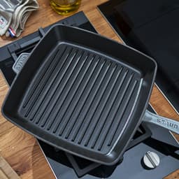 STAUB | GRILL PANS - Americký grill - 300x300mm - litina - grafitově šedý