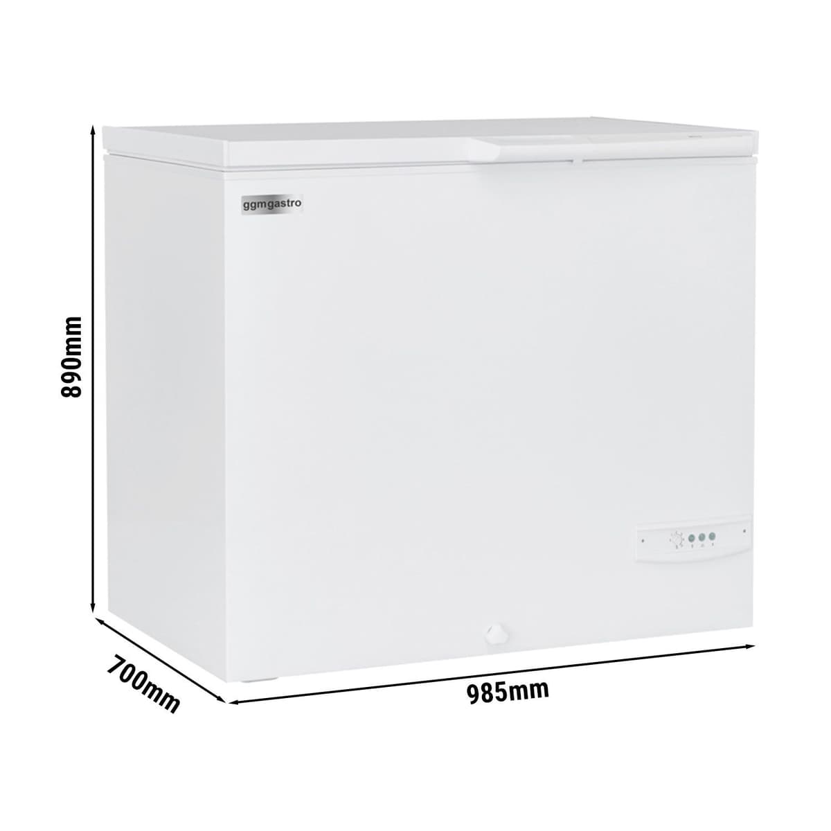 Freezer - 985mm - 236 litres - plastic lid - incl. partition wall