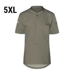 (6 pieces) Karlowsky - Short Sleeve Men's Work Shirt Performance - Sage - Size: 5XL