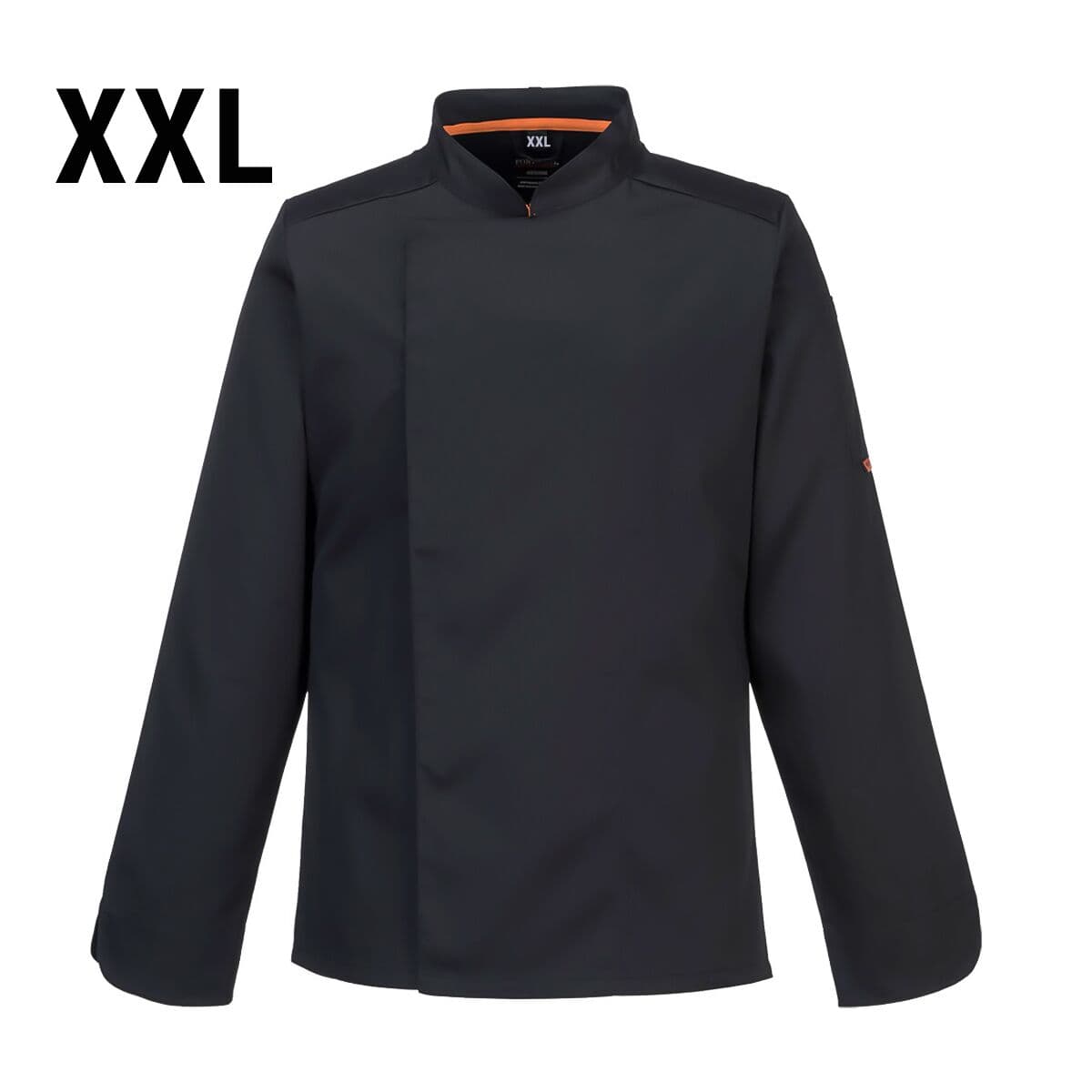 (5 pieces) Long Sleeve MeshAir Pro Chef Jacket - Black - Size: XXL