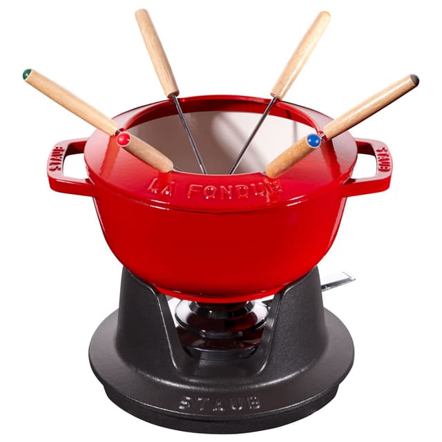 STAUB | SPECIALITIES - Fondue set - Ø 180 mm - litina - třešňově červená