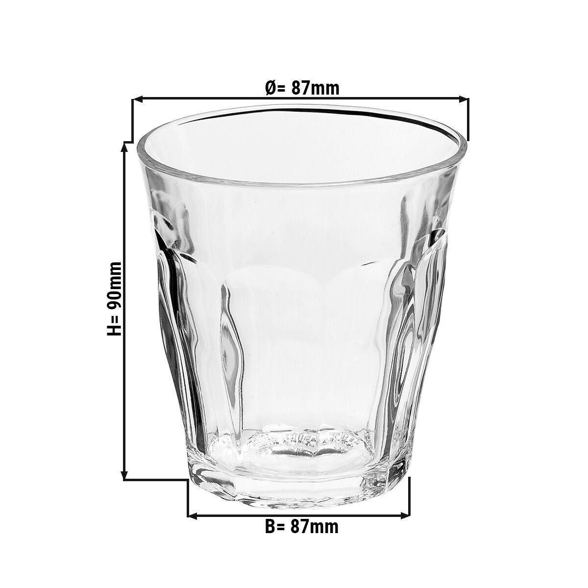 (12 Kusů) Duralex univerzální sklenice na pití - ISTANBUL - 250 ml - transparentní