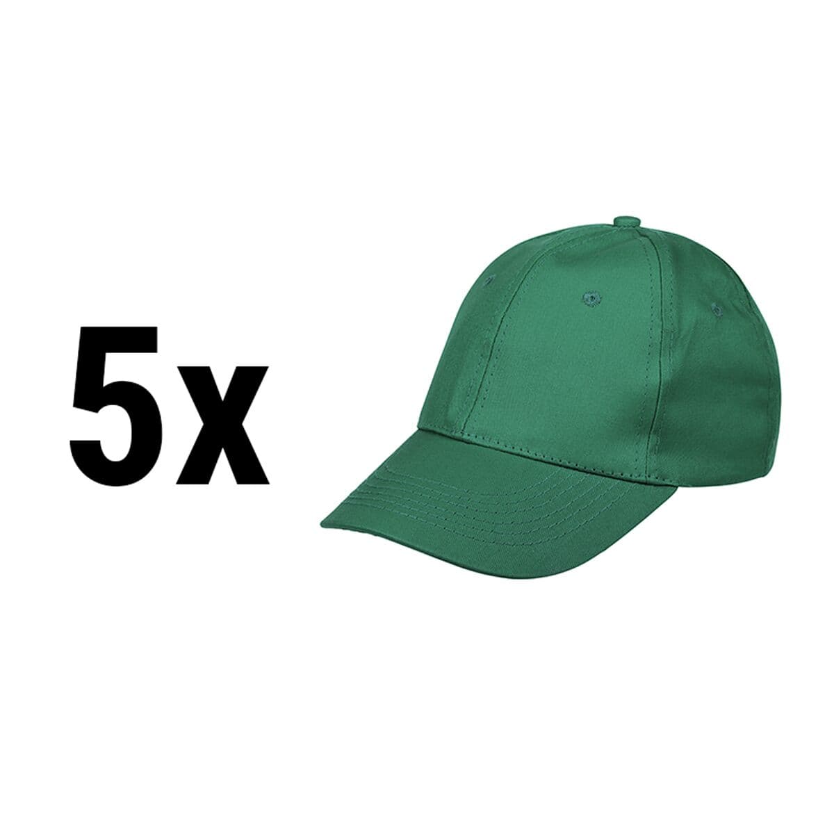 (5 pieces) Karlowsky Basecap Action - Green