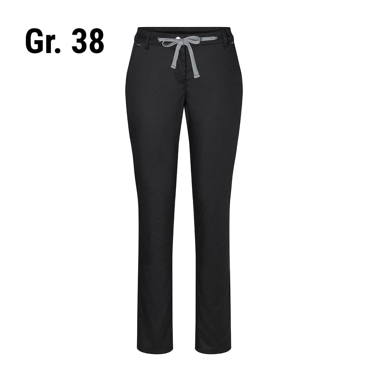 (6 pieces) Karlowsky - Ladies Chino Pants Modern Stretch - Black - Size: 38