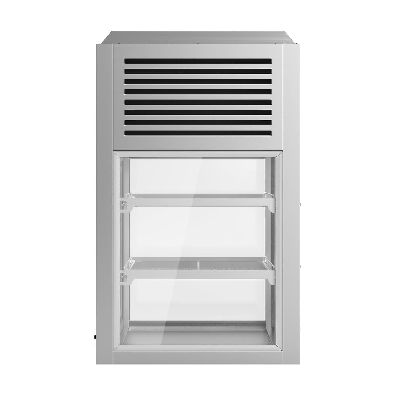 Countertop refrigerated display case - self-service - 900mm - with LED lighting & 2 shelves 225 Litres