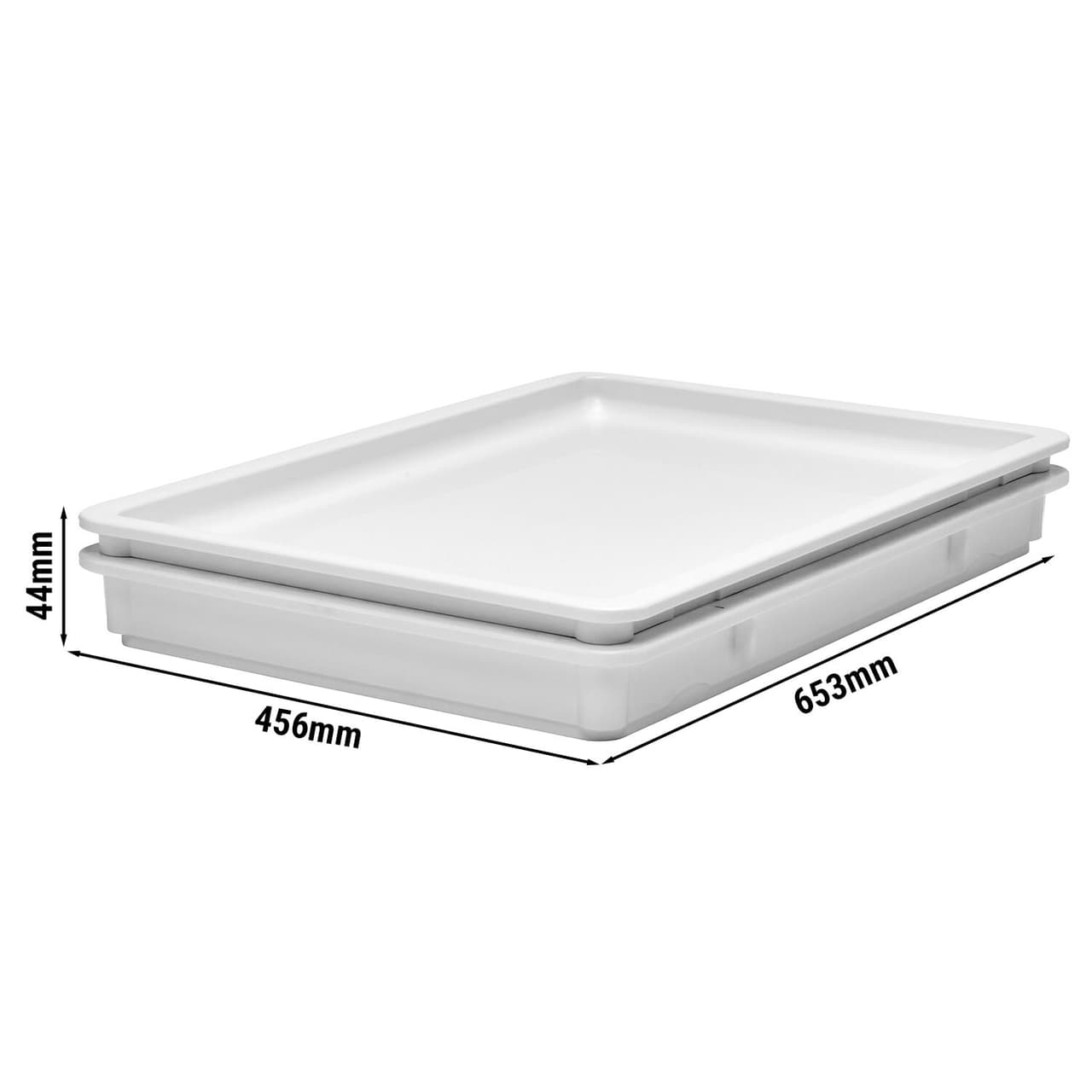 (6 Kusů) CAMBRO | Kryt pro nádobu na těsto DB18263P148 - bílé