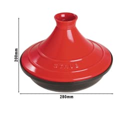 STAUB | SPECIALITY - Tajine - Ø 280 mm - litina - třešňově červená