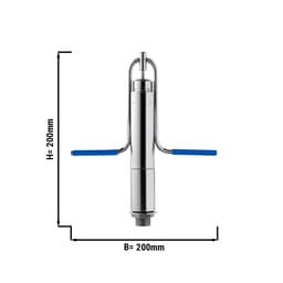 Behälter- & Gläserdusche mit integr. Wasserstrahl-Regler