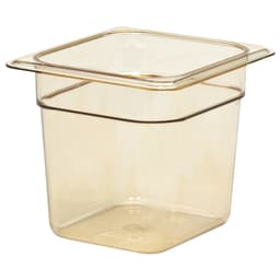 (6 kusů) CAMBRO | H-PAN™ Žáruvzdorné nádoby GN 1/6 - jantar - hloubka 150 mm