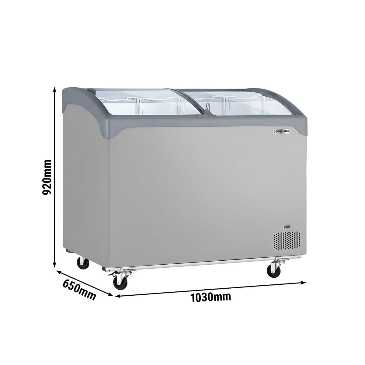 Deep freezer - 1030x650mm - 209 litres - Sliding glass lid