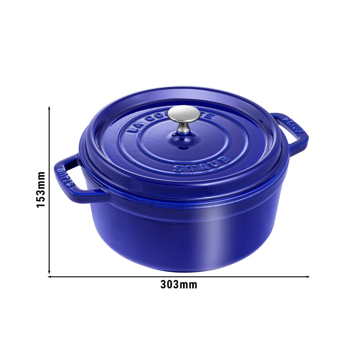 STAUB | LA COCOTTE - kokotka - Ø 240 mm - litina - tmavě modrá