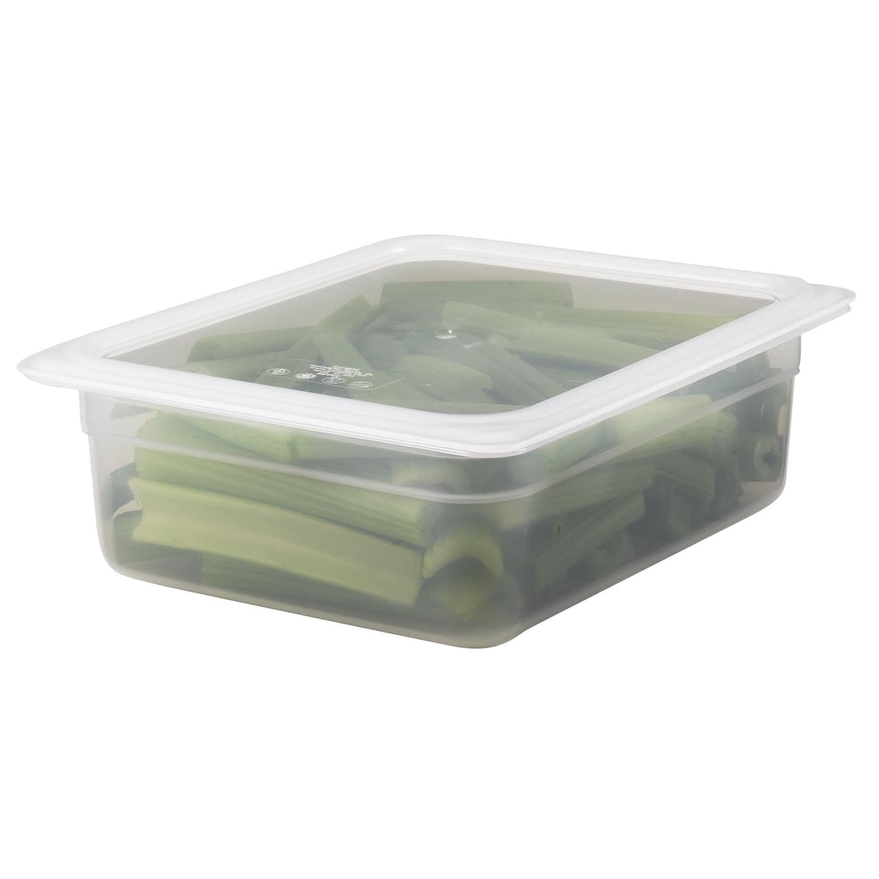 (6 kusů) CAMBRO | CAMWEAR® - polypropylenový GN kryt 1/2 - vzduchotěsný - mléčný