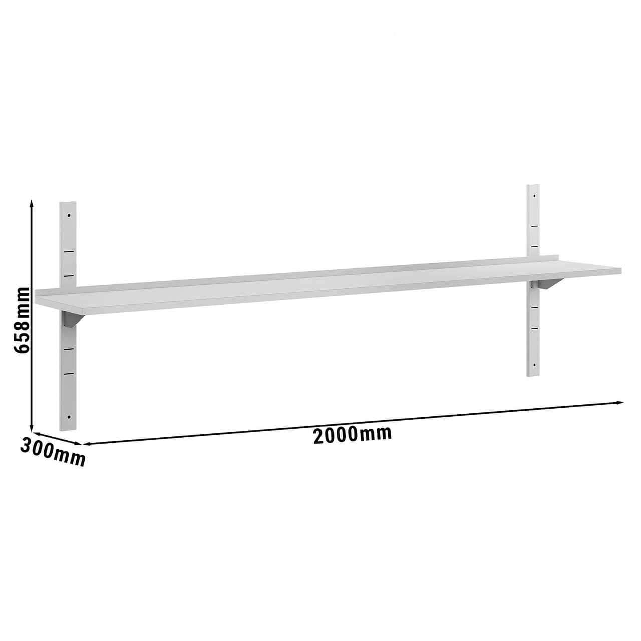 Wandborde ECO - 2000x300mm - mit 1 Etage