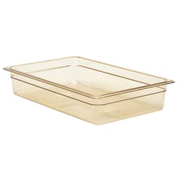 (6 kusů) CAMBRO | H-PAN™ Žáruvzdorné GN nádoby 1/1 - jantar - hloubka 100 mm