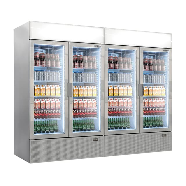 (2 pieces) Beverage refrigerator - 2096 litres (total) - grey