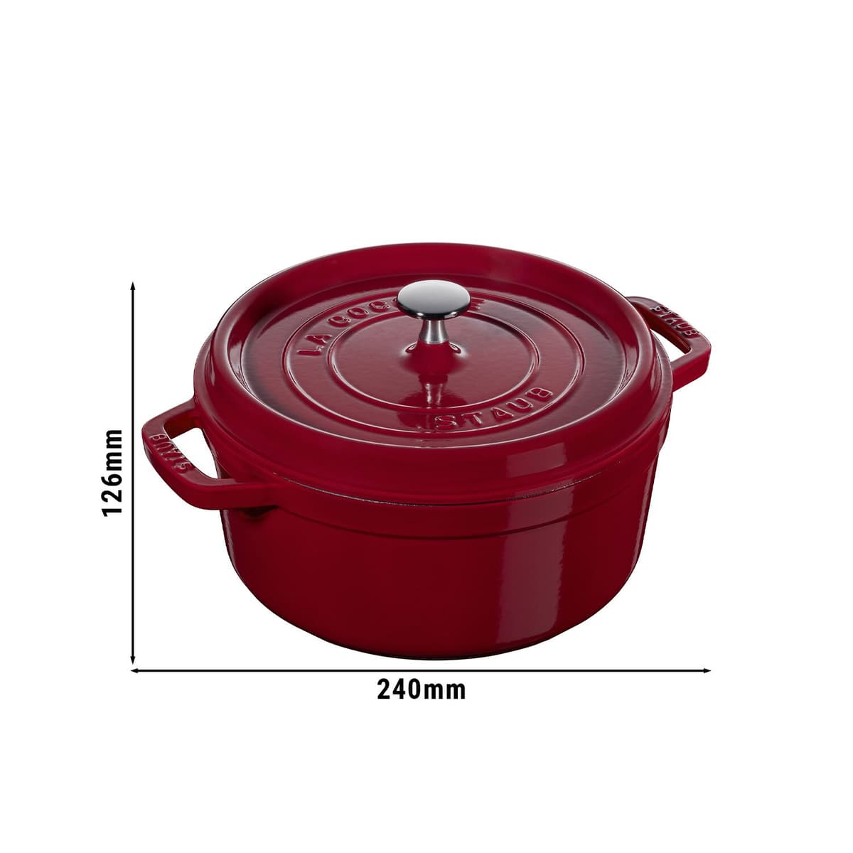 STAUB | LA COCOTTE - kokotka - Ø 180 mm - litina - bordeaux