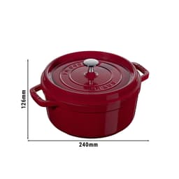 STAUB | LA COCOTTE - Cocotte - Ø 180mm - Gusseisen - Bordeaux