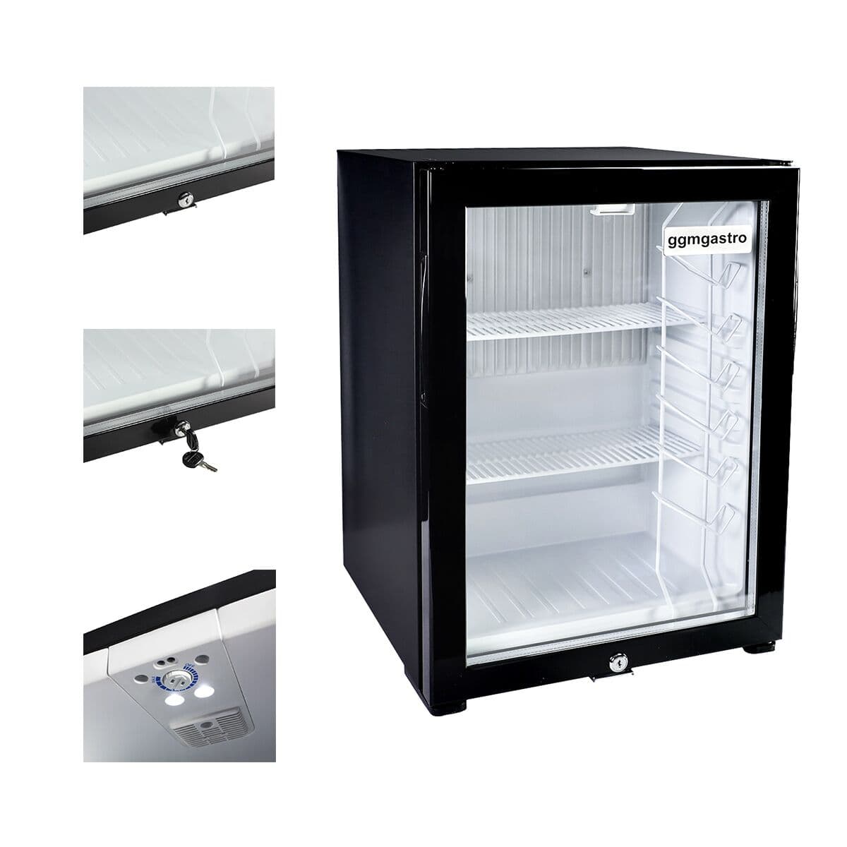 Minibar-Kühlschrank - 400mm - 40 Liter - 1 Glastür