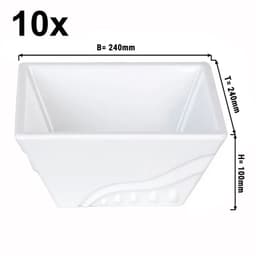 (10 pieces) Melamine tray for etagerie/ buffet stand - height: 100mm