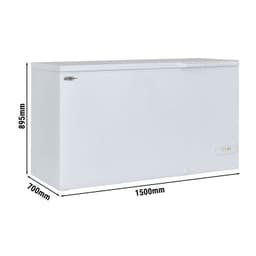 Deep freezer - 1500mm - 388 litres - plastic lid - incl. partition wall