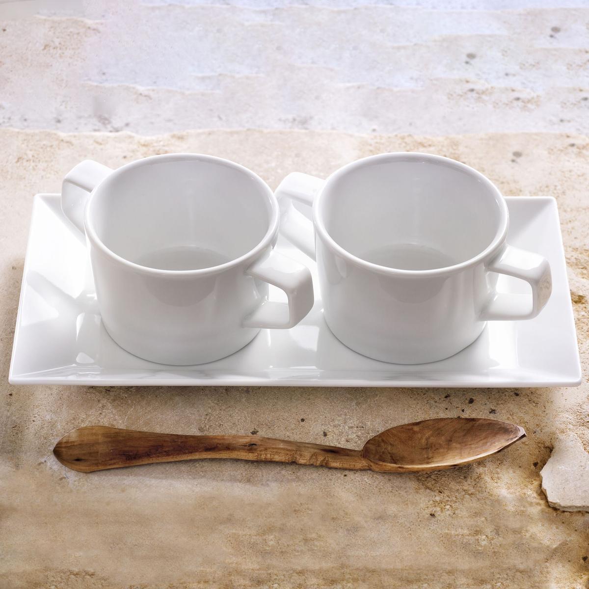 (12 pieces) WHITE DELIGHT - Plate - 33 x 18.5 cm- White