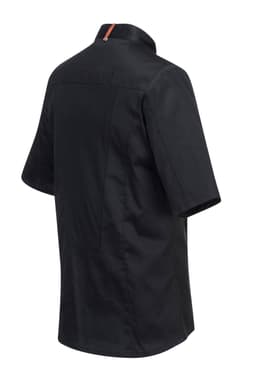 Short Sleeve MeshAir Pro Chef's Jacket - Black - Size: XL	