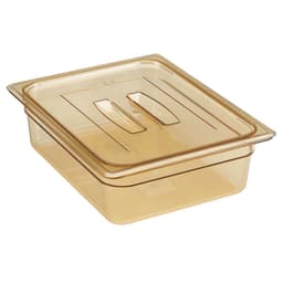 (6 kusů) CAMBRO | H-PAN™ Tepelně odolné ploché kryty GN 1/2 - s úchytem - jantar