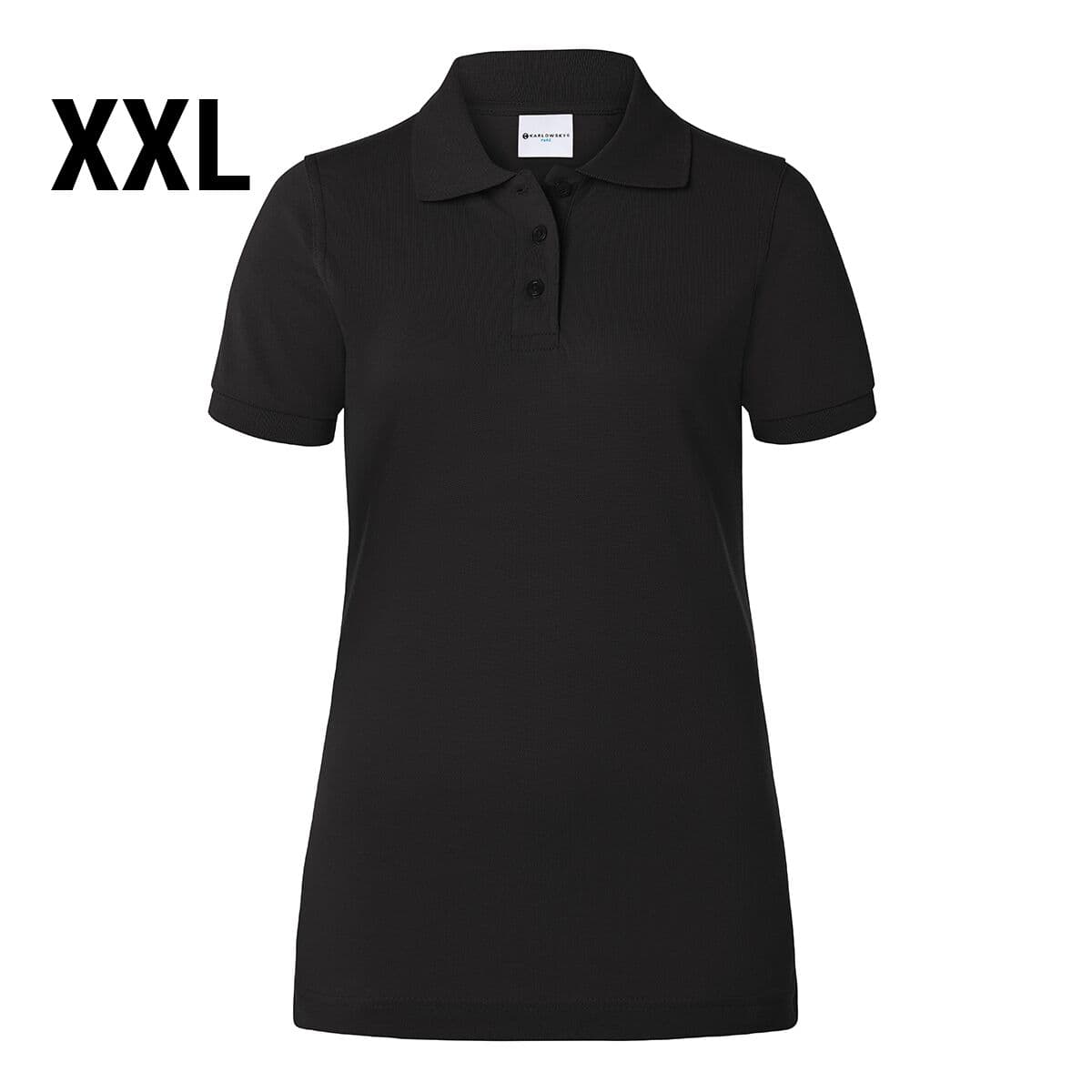 Karlowsky - Ladies Workwear Poloshirt Basic - Black - Size: 2XL