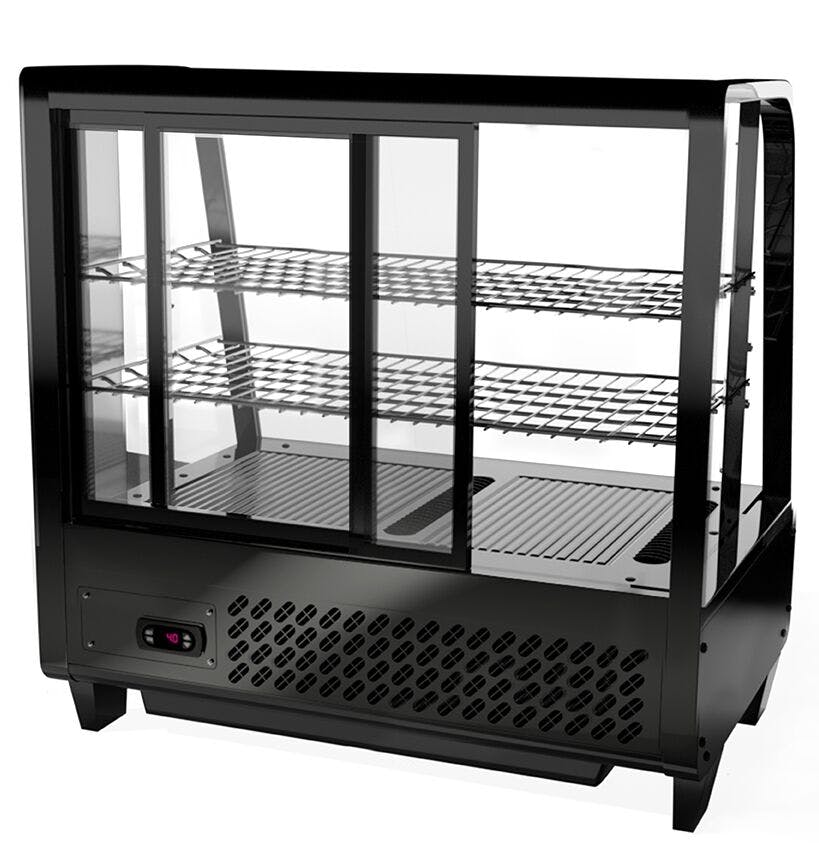 Stolní chladicí vitrína - 100L - černá