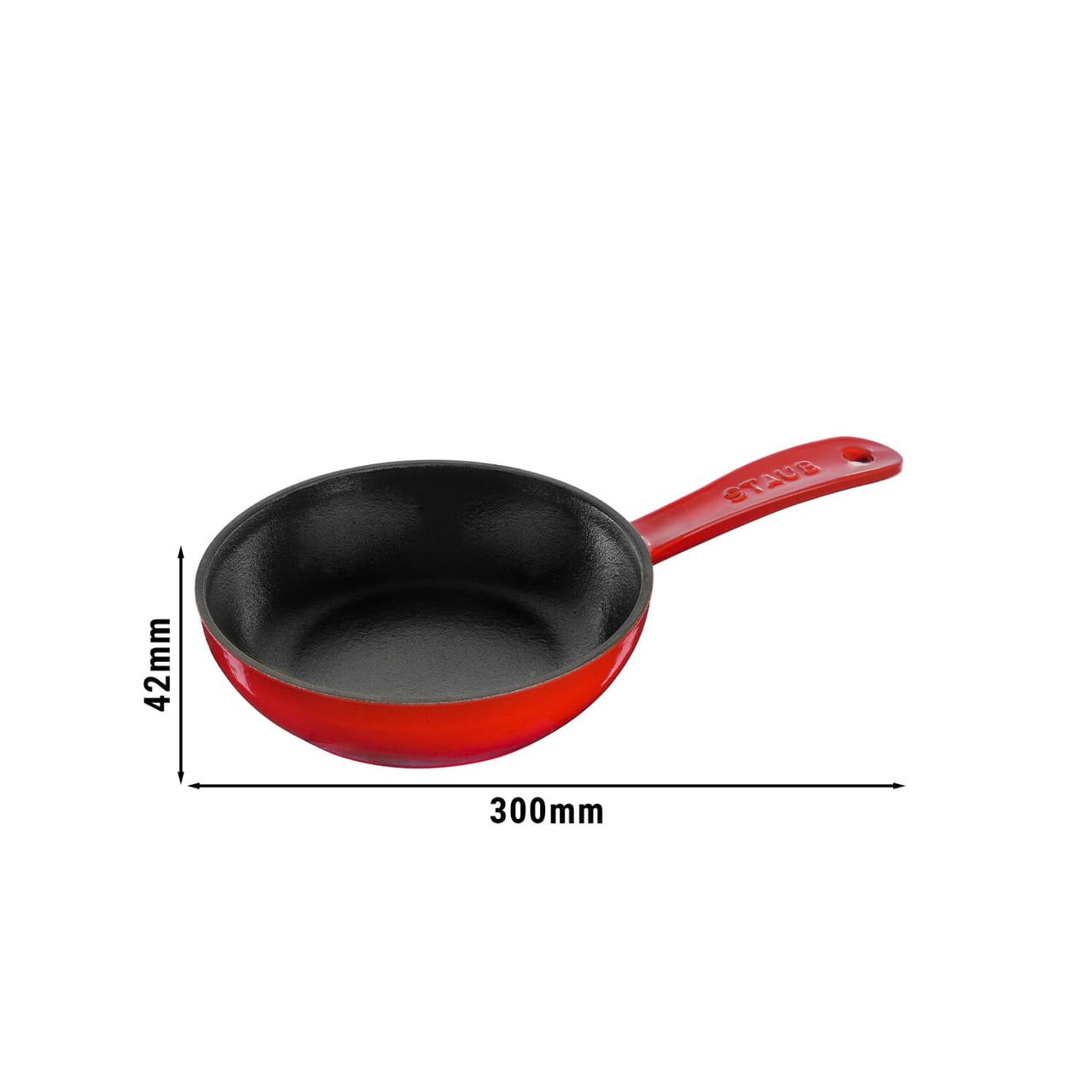 STAUB | PANS - Pánev - Ø 160mm - litina - třešňově červená | kulatá