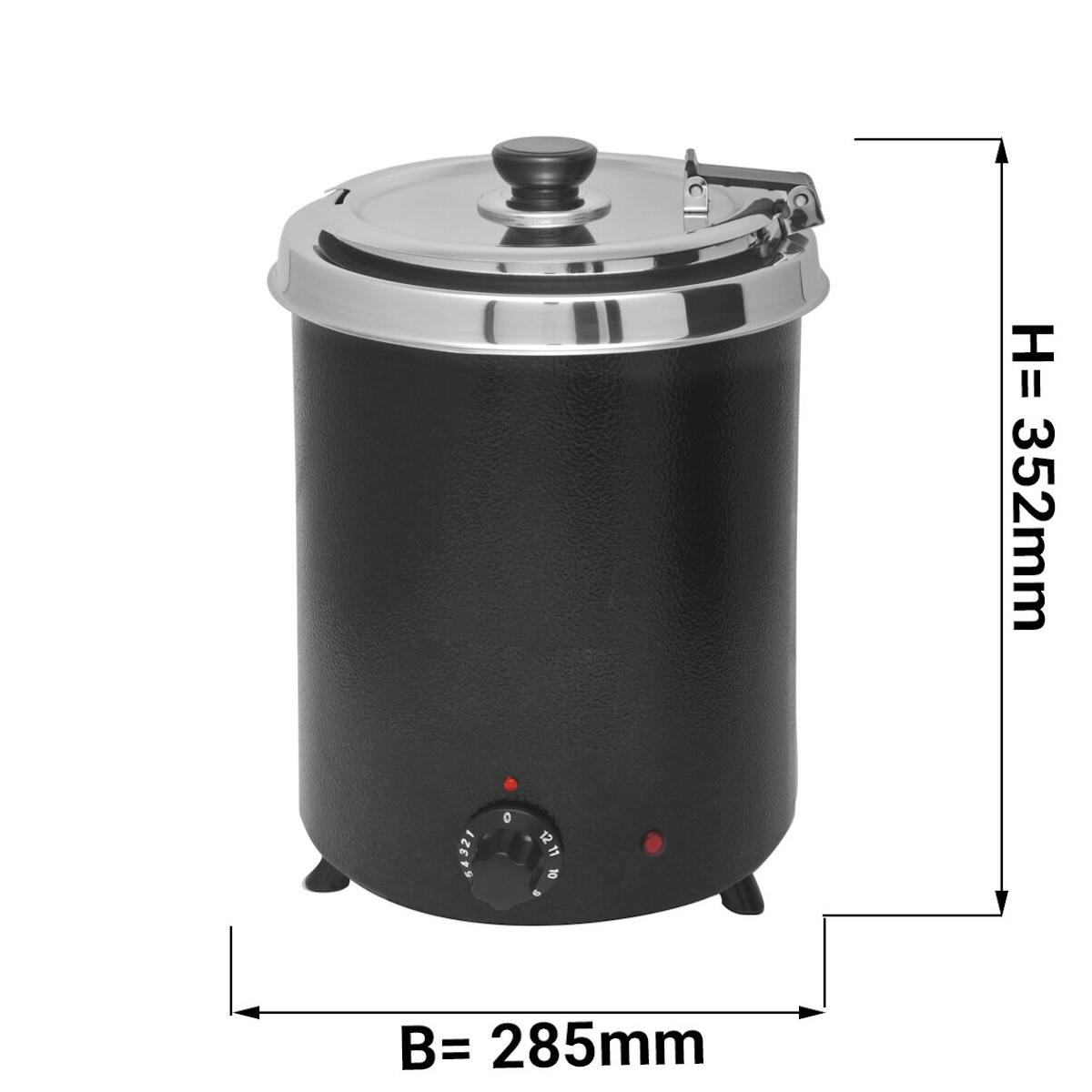 Ohřívač polévky - 5,7L- černý
