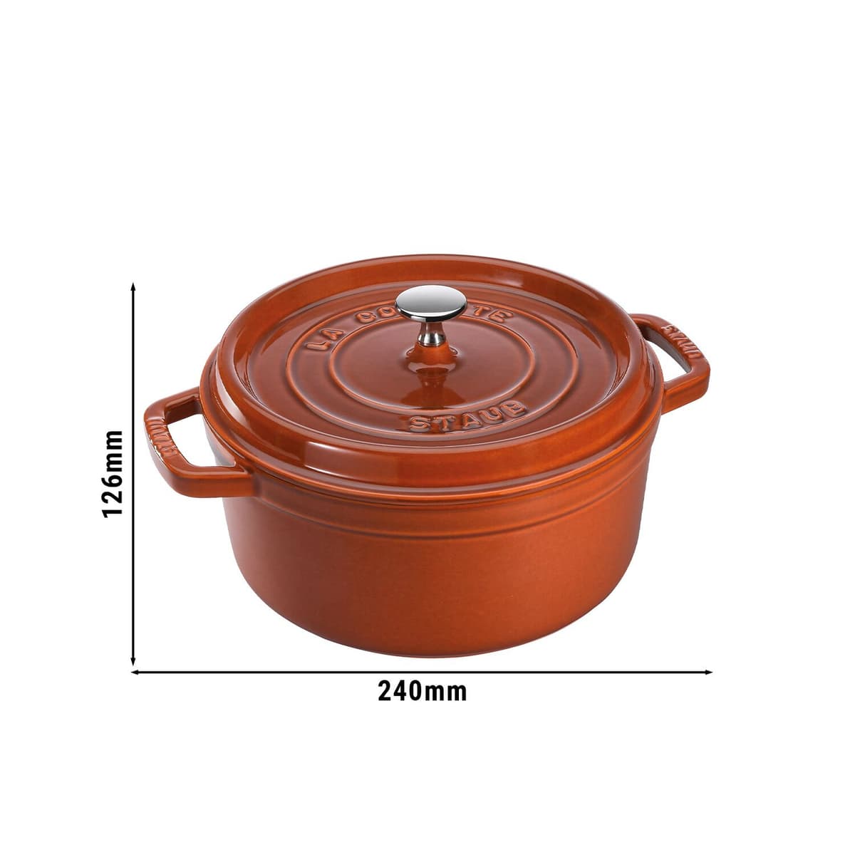 STAUB | LA COCOTTE - kokotka - Ø 180 mm - litina - skořicová