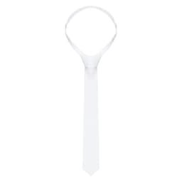 (5 pieces) KARLOWSKY |Tie - 148 x 6.5 cm - White