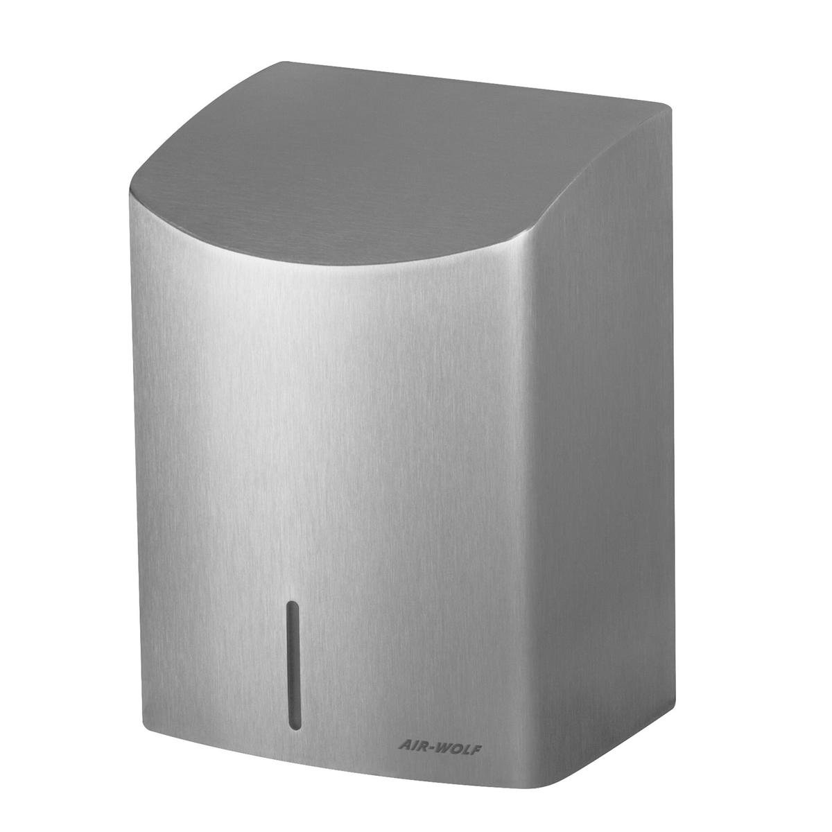 (2 pieces) AIR-WOLF | Hand dryer with infrared sensor - stainless steel