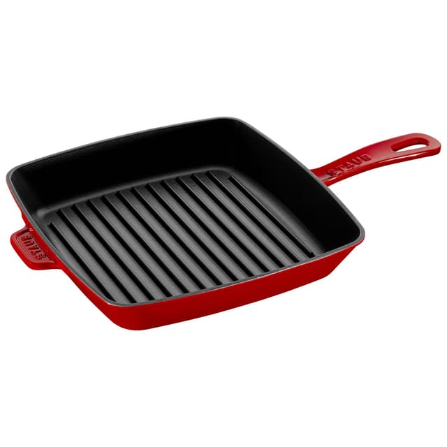 STAUB | GRILL PANS - Americký grill - 260x260mm - litina - třešňově červený