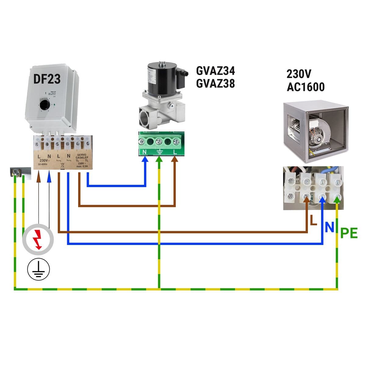 Regulátor otáček s 5 stupni - 230V - 3 ampéry