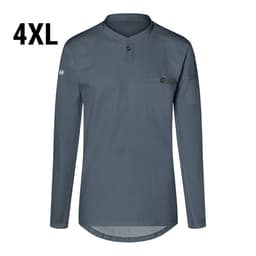 (6 pieces) Karlowsky - Long Sleeve Men's Work Shirt Performance - Anthracite - Size: 4XL