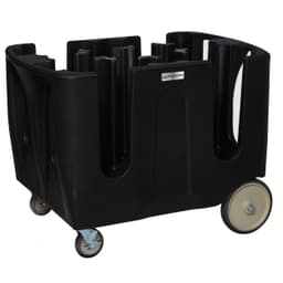 Plate dispenser on castors - with 6 adjustable dividers	