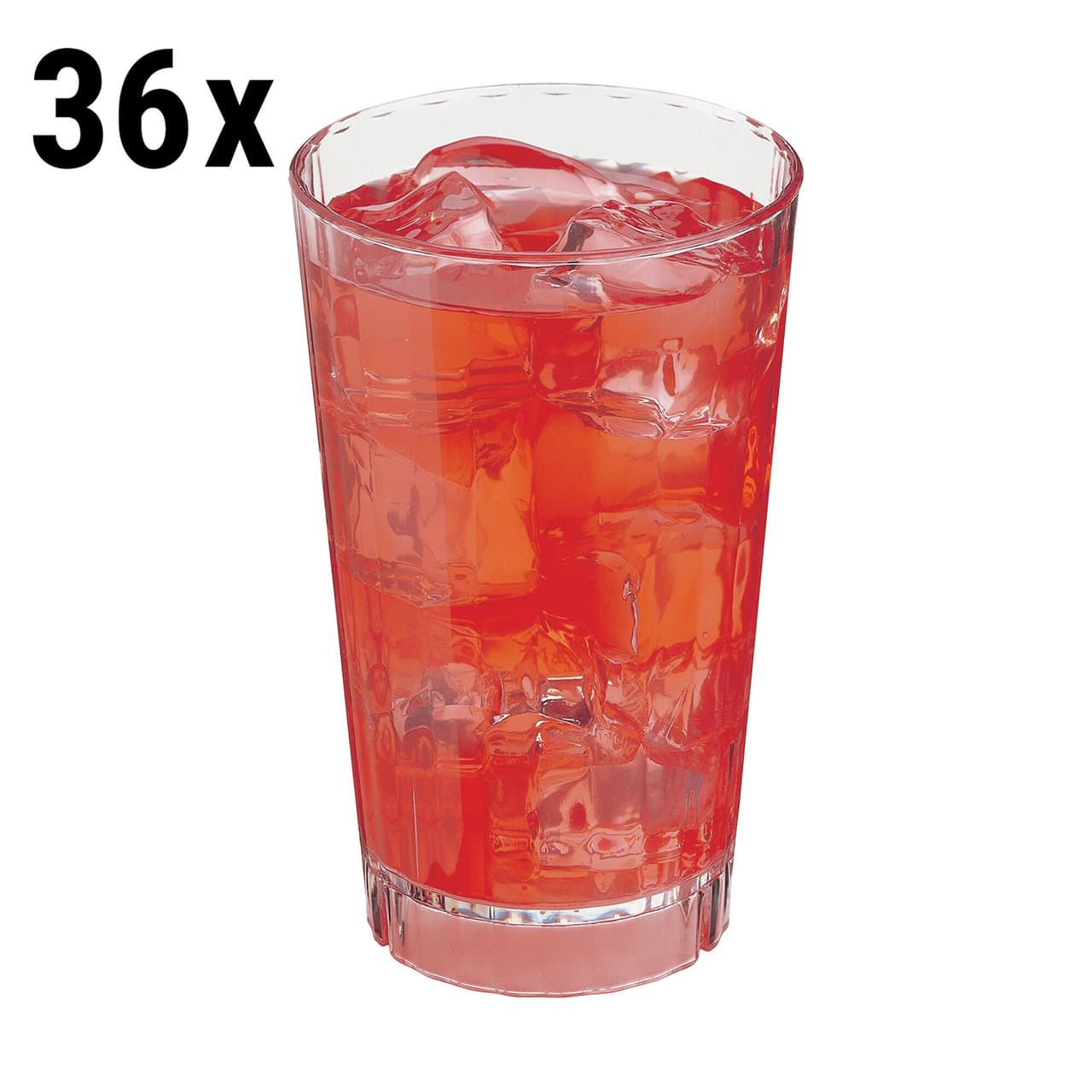 (36 Kusů) CAMBRO | HUNTINGTON® - Sklenice na pití - 355 ml - transparentní