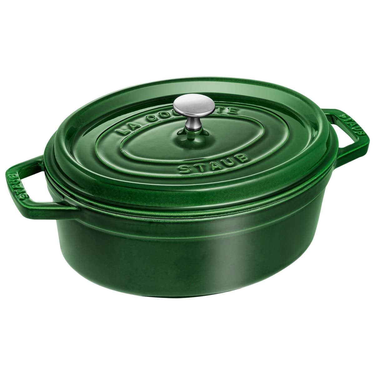 STAUB | LA COCOTTE - kokotka - Ø 270 mm - litina - bazalkově zelená