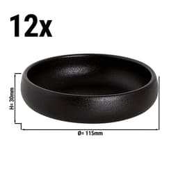 (12 Stück) UNIVERSE - Schale Maastricht - 20 cl - Ø 11,5 cm - Schwarz