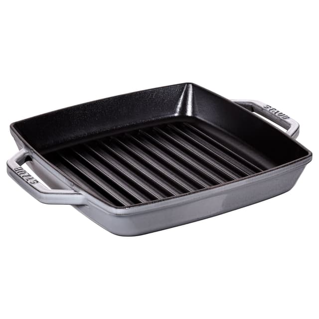 STAUB | GRILL PANS - Grilovací pánev - 230x230mm - litina - grafitově šedá