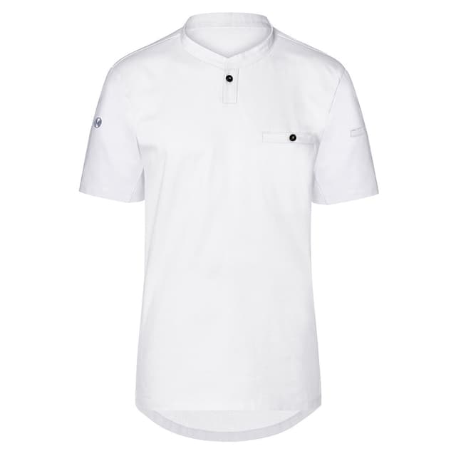 (6 pieces) Karlowsky - Short Sleeve Men's Work Shirt Performance - White - Size: XS