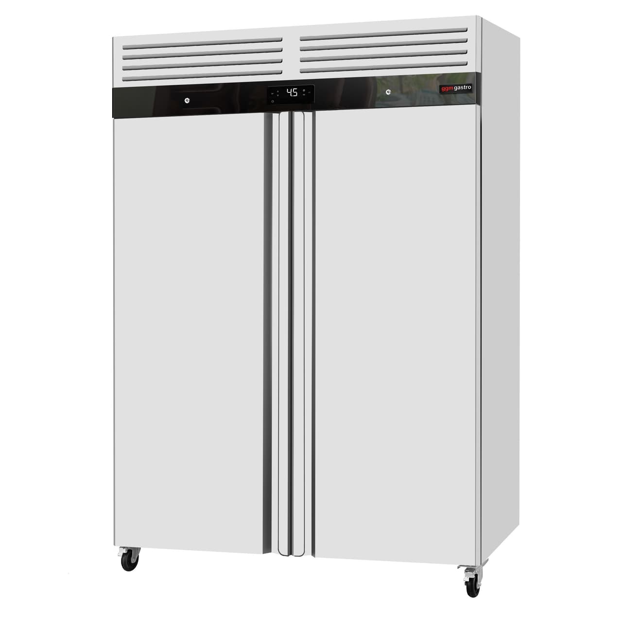 Kühlschrank Edelstahl ECO - GN 2/1 - 1400 Liter - mit 2 Edelstahltüren - Innenseite der Tür aus Kunststoff