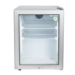 GASTRO-COOL | Minibar s mrazničkou - 51L - s 1 skleněnými dveřmi - stříbrný