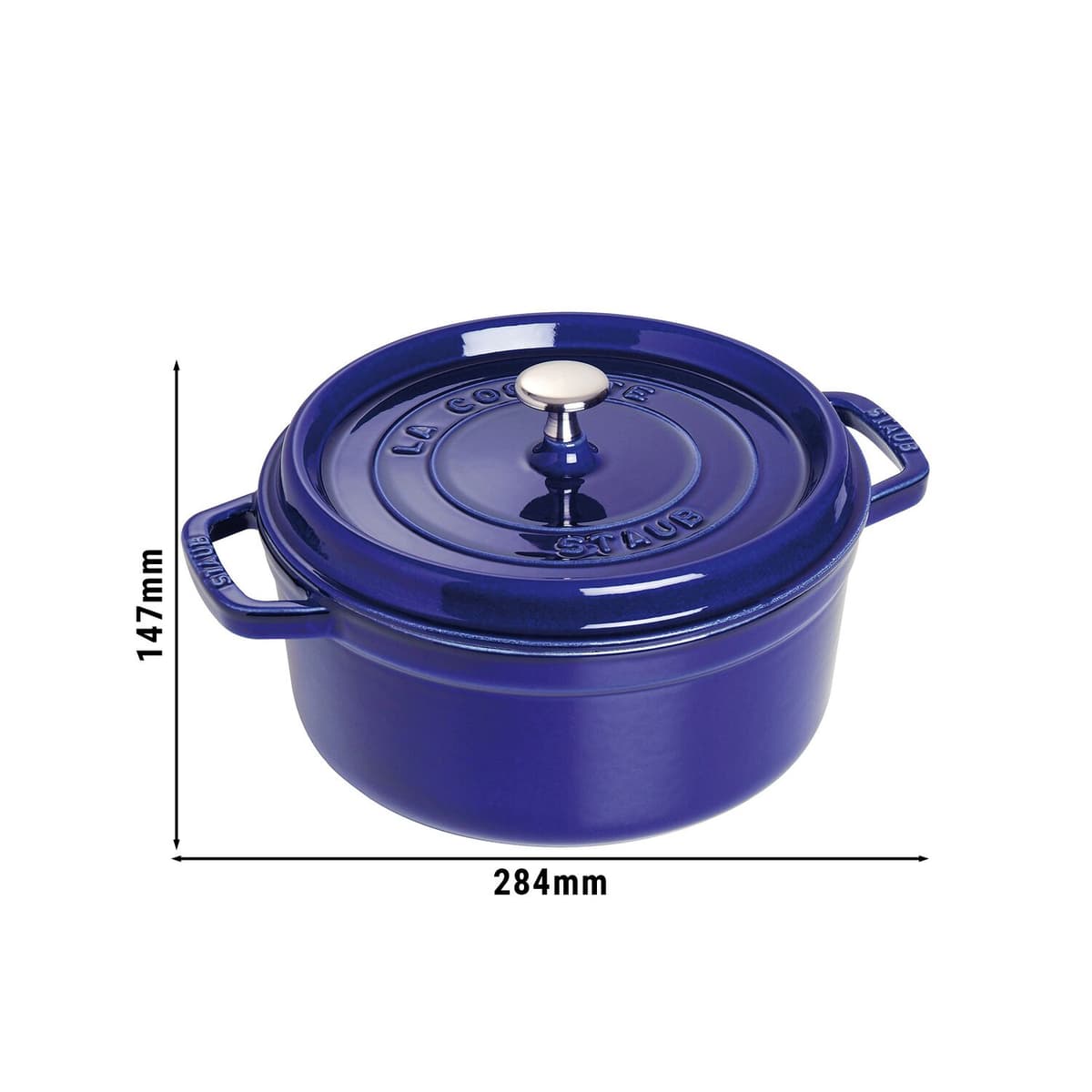 STAUB | LA COCOTTE - kokotka - Ø 220 mm - litina - tmavě modrá