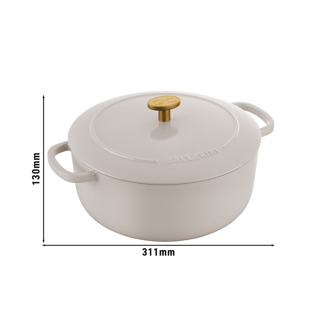 STAUB | LA COCOTTE - kokotka - Ø 240 mm - litina - slonovinově-bílá