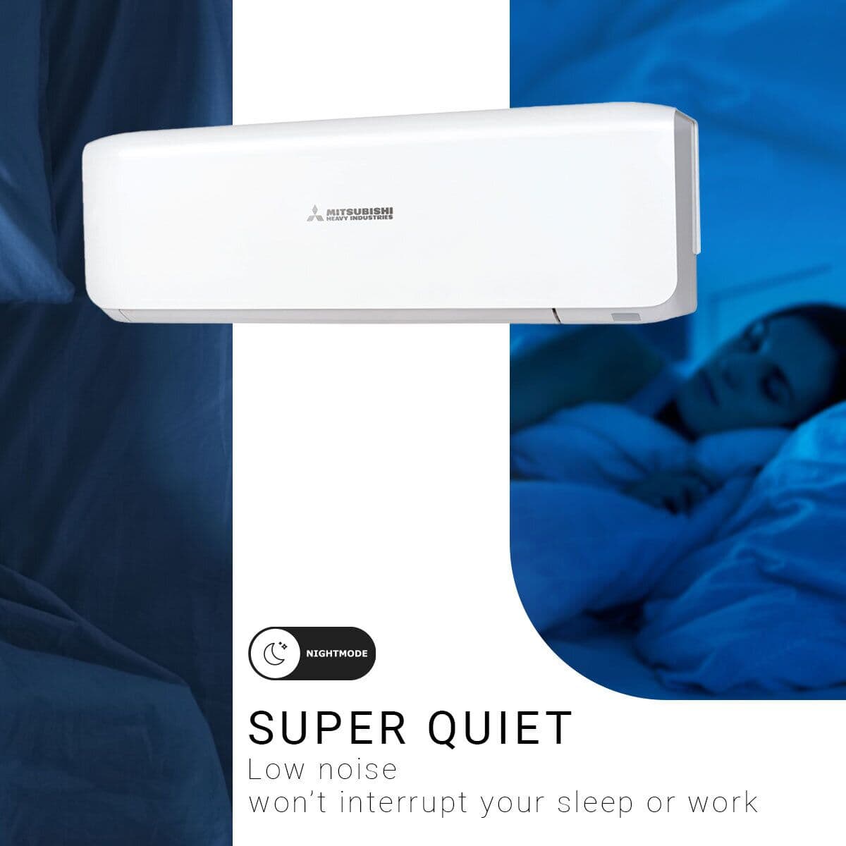 Mitsubishi air conditioner - for single rooms up to 31 m²	