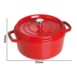 STAUB | LA COCOTTE - Cocotte - Ø 280mm - Gusseisen - Kirsch-Rot